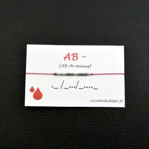AB - (AB rh minus) czerwona